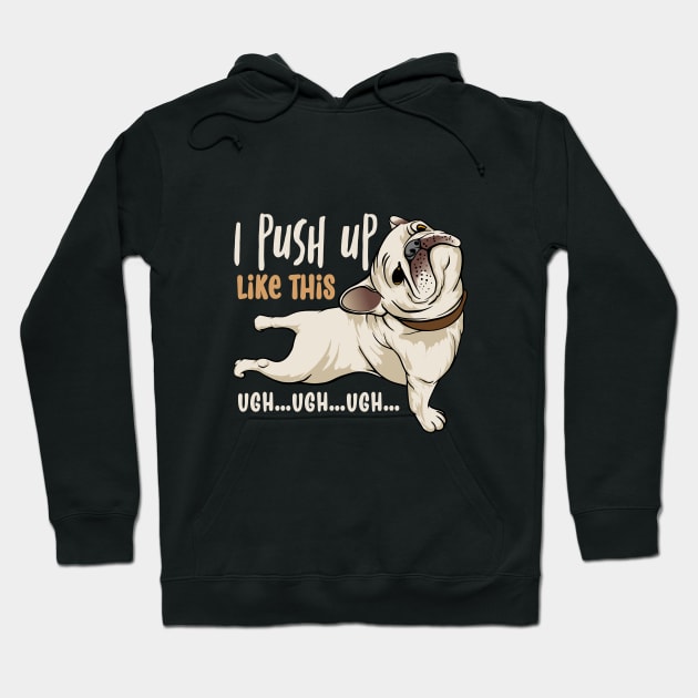 Fun Doggy Exercise Hoodie by FUNNYTIMES
